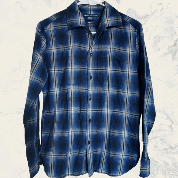 Ralph Lauren Other - Men's Size Small Ralph Lauren Classic Fit Flannel Blue Beige and Black Plaid